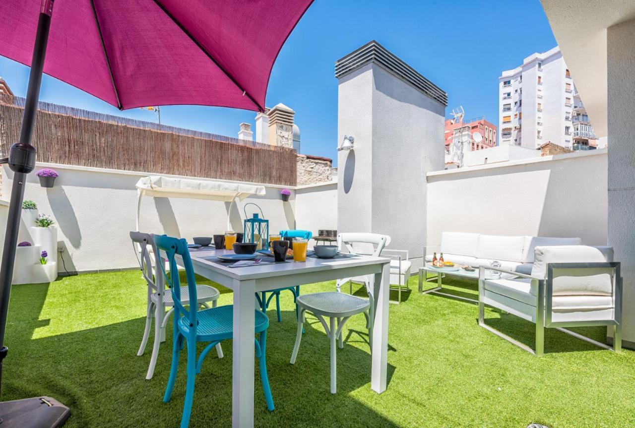 דירות מאלגה Atico Con Terraza Ac 1Hab En El Centro Y Piscina Comunitaria מראה חיצוני תמונה