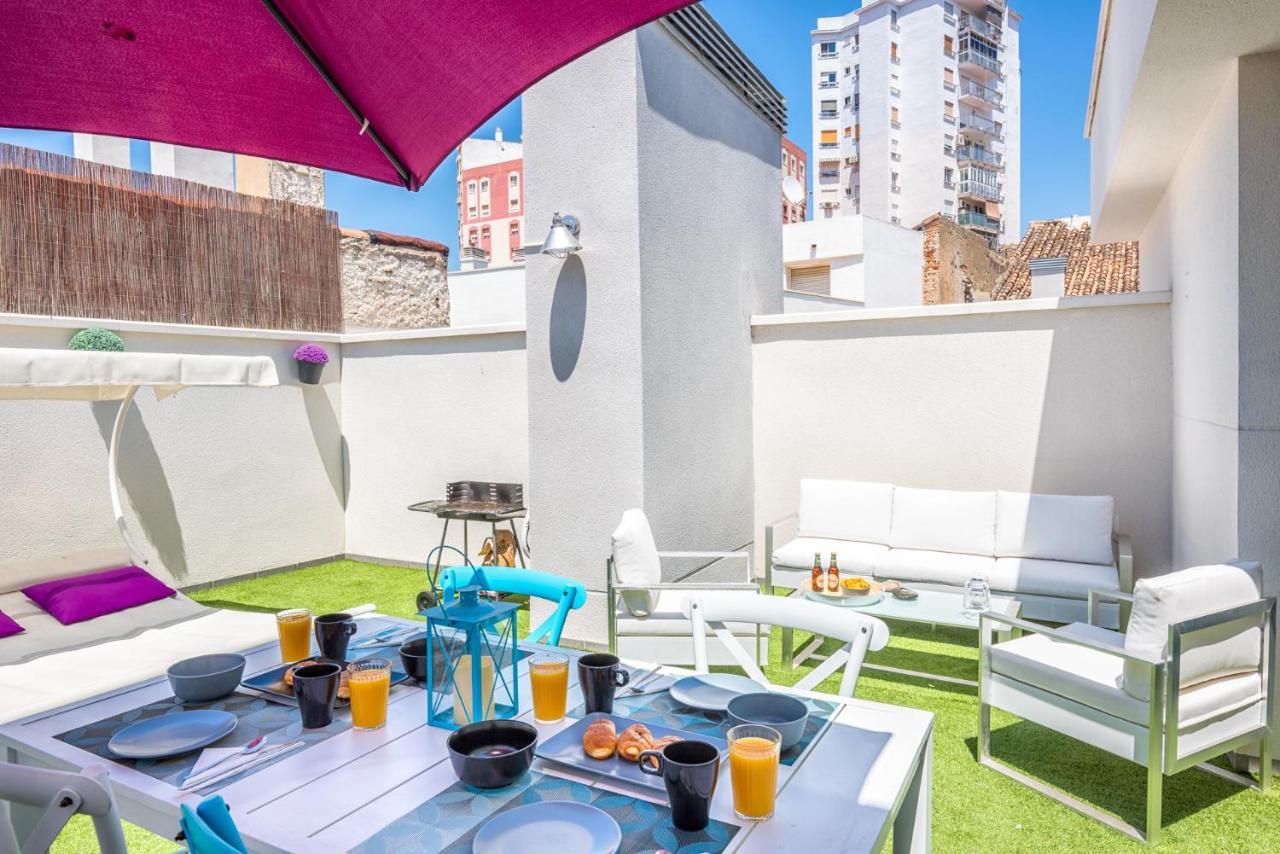 דירות מאלגה Atico Con Terraza Ac 1Hab En El Centro Y Piscina Comunitaria מראה חיצוני תמונה